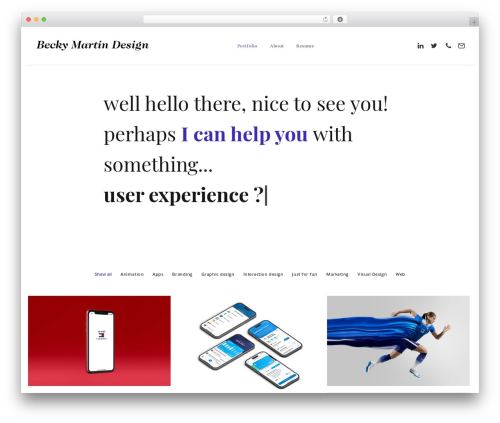 Typed Js (typed) free WordPress plugin - beckymartindesign.com