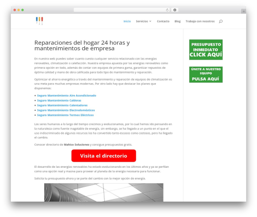 WordPress template Divi - Creativolandia - reparaciones-rapidas.com