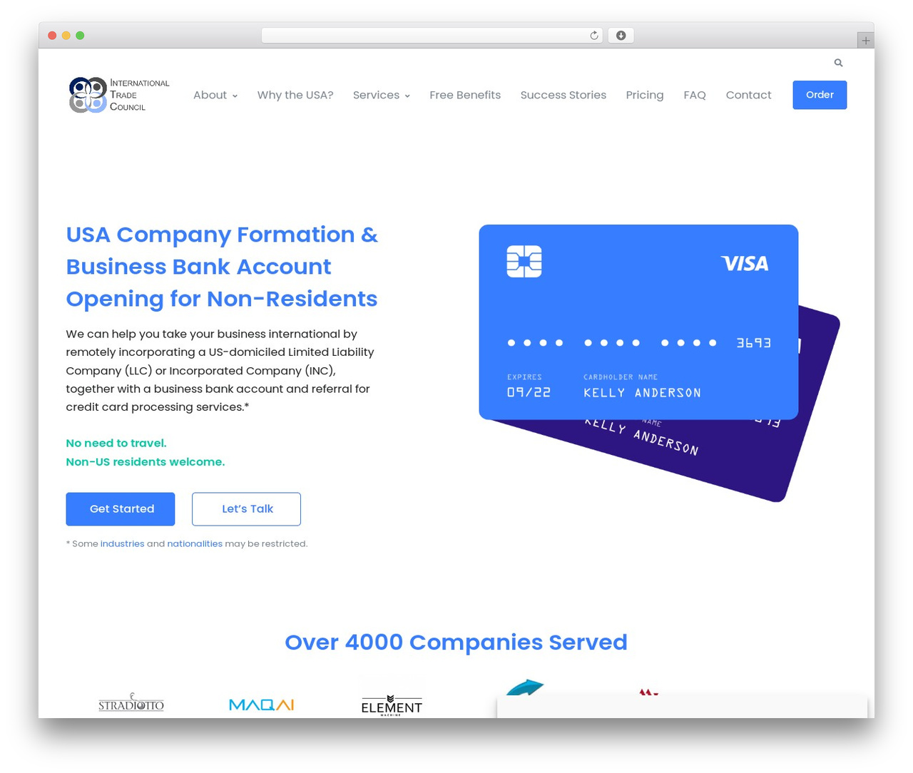 WordPress theme Front - formationsadvice.com