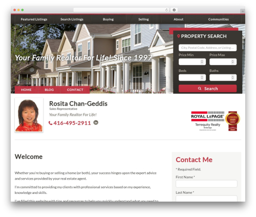 WordPress theme IXACT Framework - rositasellshomes.com