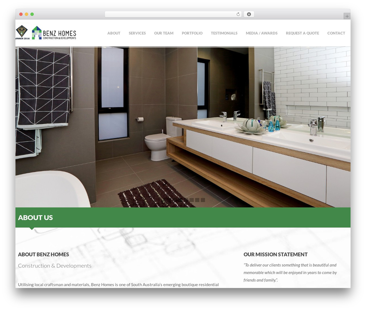 WordPress theme Kyte - benzhomes.com.au