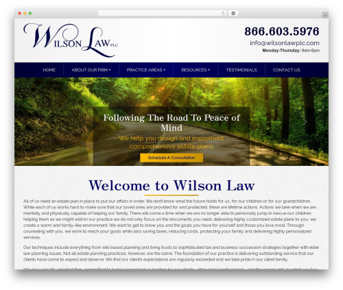 WordPress theme PicoStrap5 Child Base - wilsonlawplc.com
