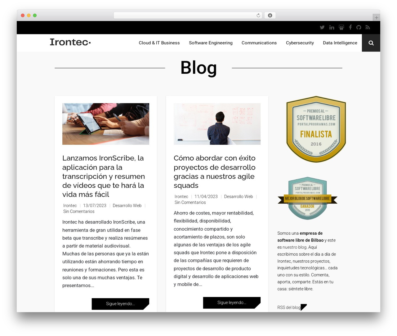 WordPress theme Reader - blog.irontec.com WordPress theme Reader - blog.irontec.com
