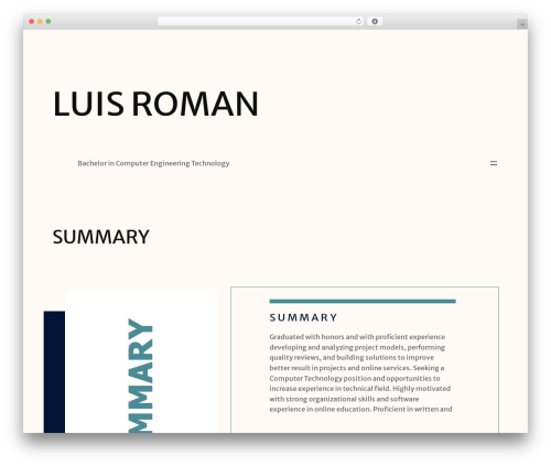 WordPress theme Triangulate - luanromo.tech