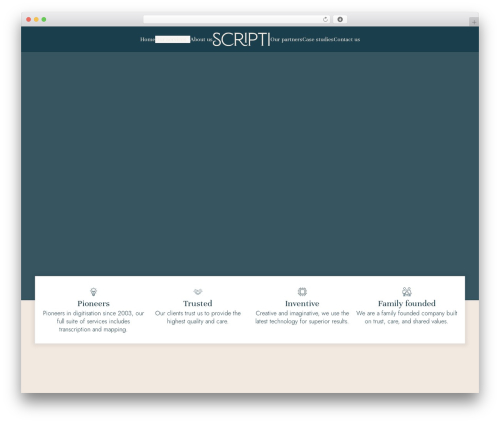 WP theme Scripti - scripti.co.uk