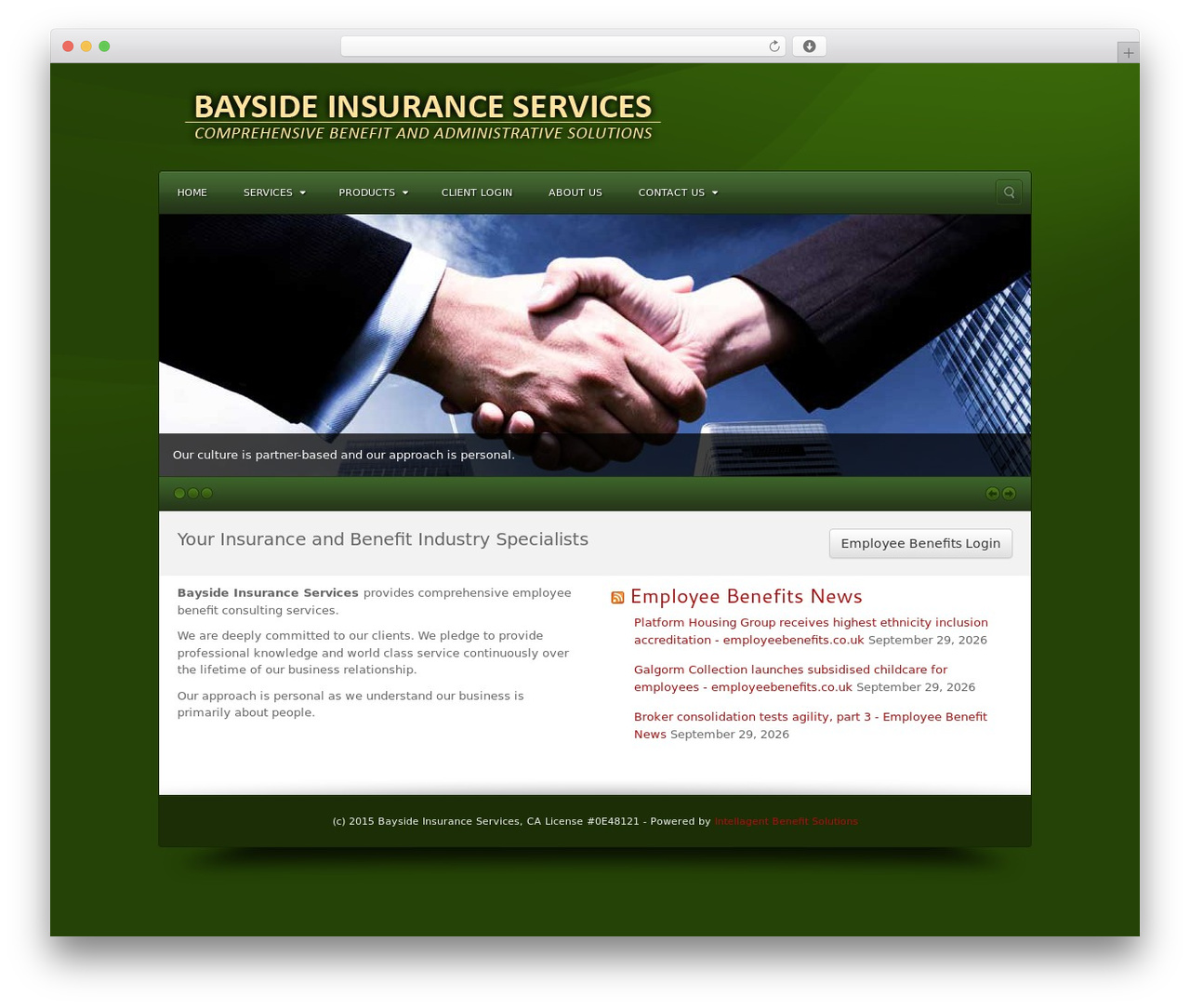 WP theme Commodore - baysideins.com