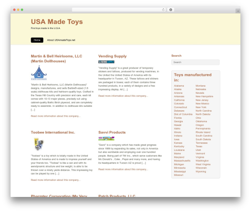 Best WordPress theme Basic - usamadetoys.net