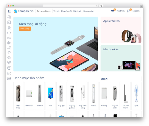 Bootstrap WordPress theme - compare.vn