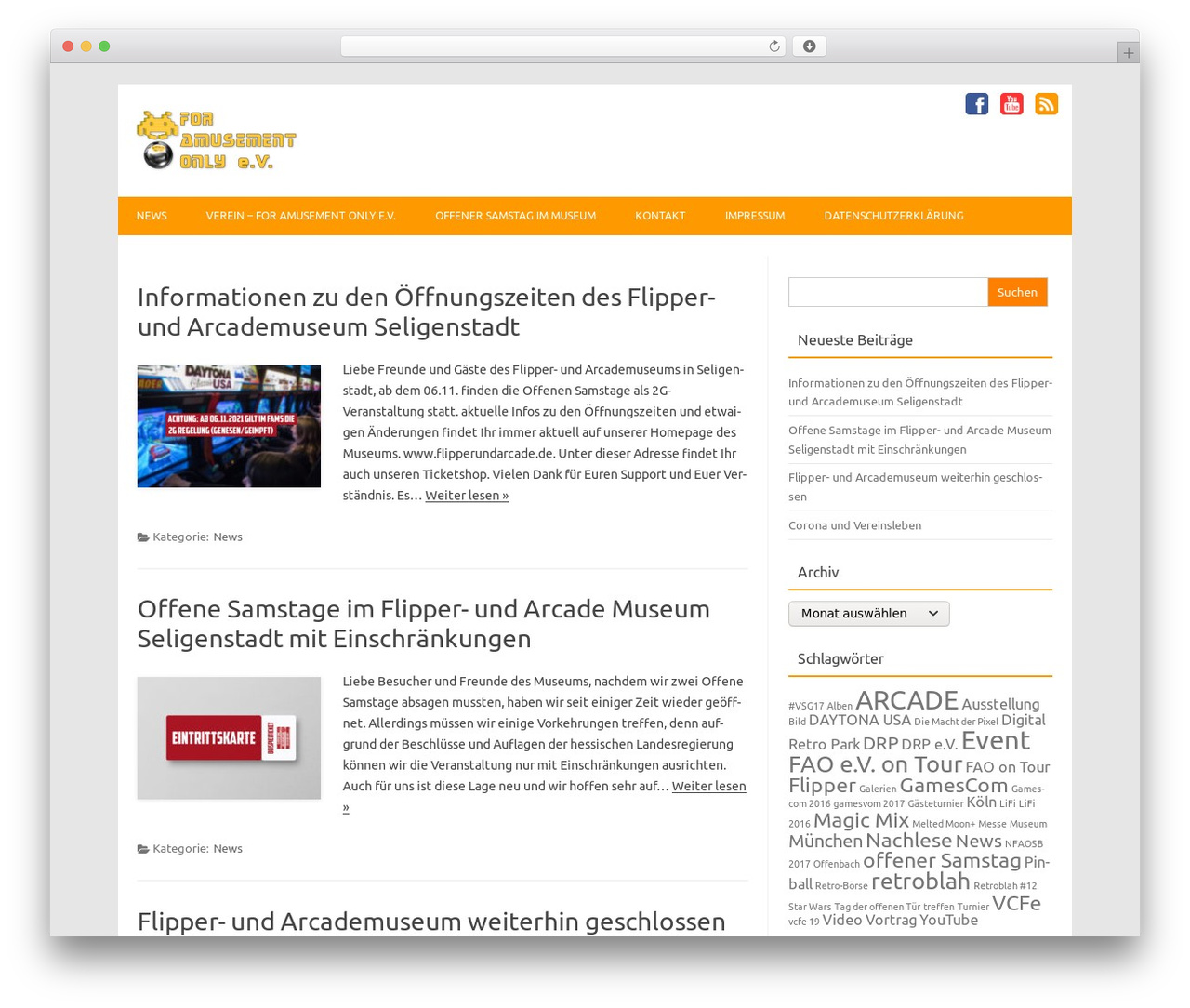 Forestly WordPress theme - for-amusement-only.de