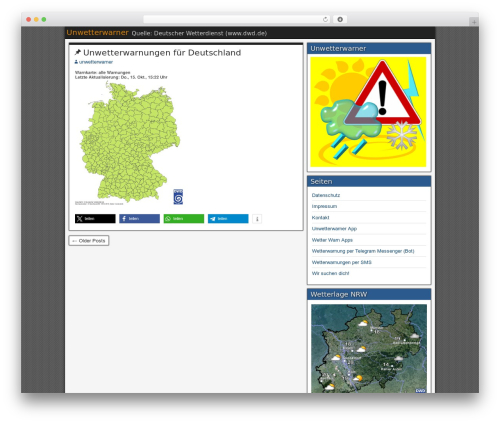 Greenlemon Facebook Like Box (greenlemon-facebook-likebox) free WordPress plugin - unwetterwarner.de