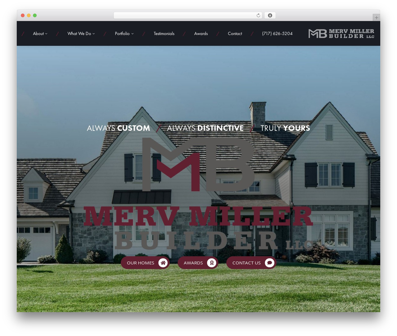 PostScript [WP] Template company WordPress theme - mervmillerbuilder.com