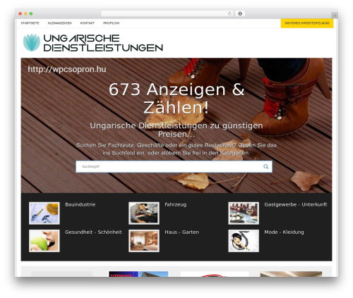 Responsive Directory Theme WordPress theme - ungarischedienstleistungen.at