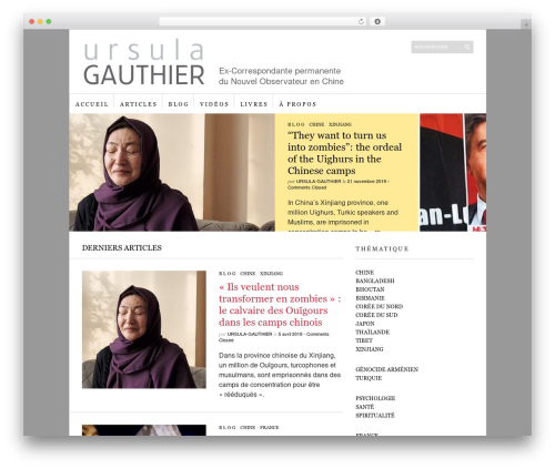 Sight WordPress theme - ursulagauthier.com