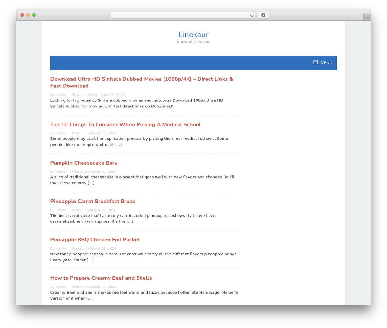 Superfast WordPress theme - linekaur.com Superfast WordPress theme - linekaur.com