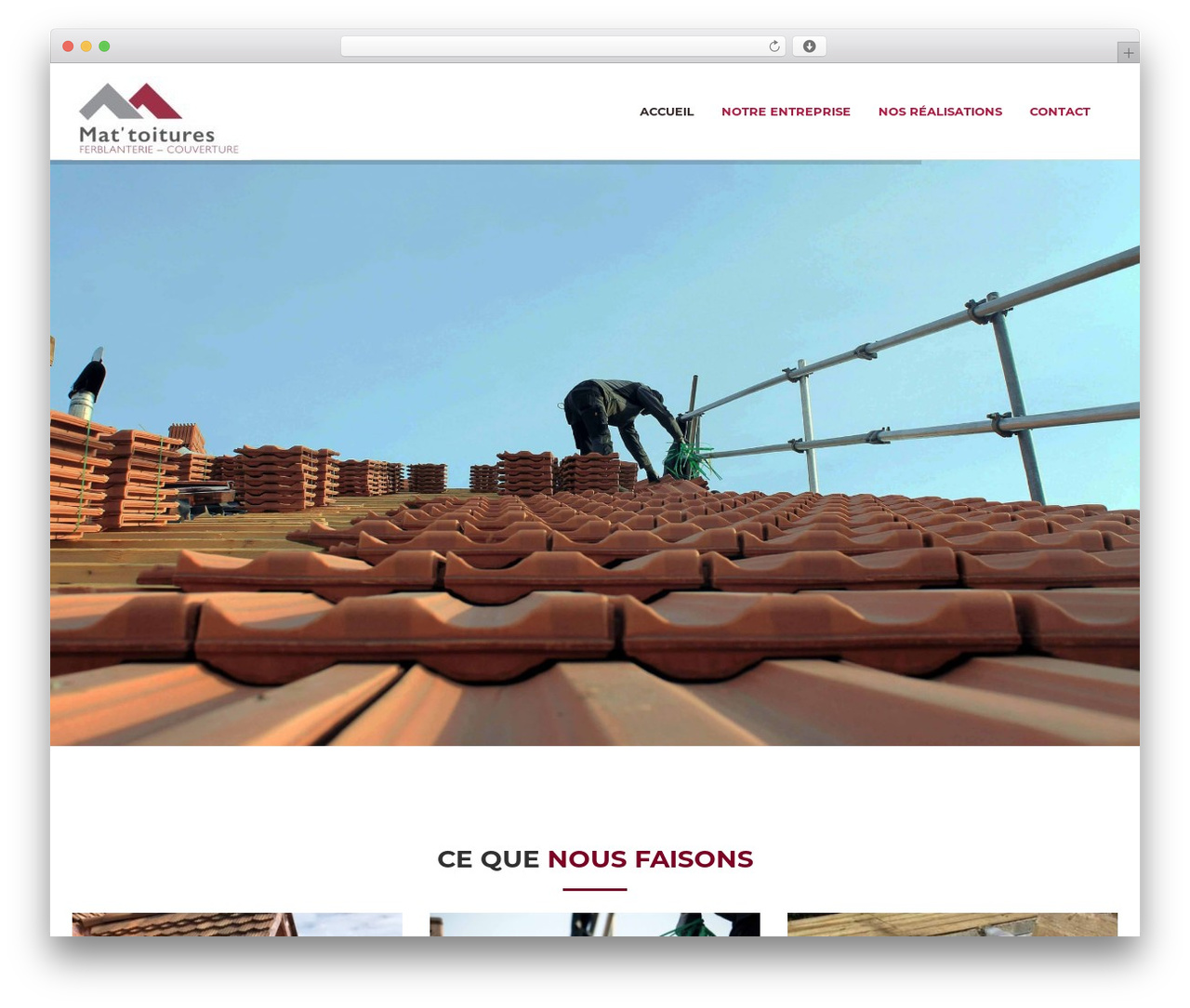 Theme WordPress Builder - mat-toitures.ch