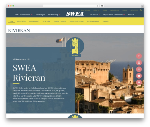 WordPress theme SWEA - rivieran.swea.org