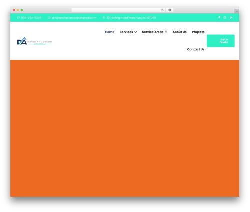 Dustrix best WordPress theme - davidandersonconstruction.com