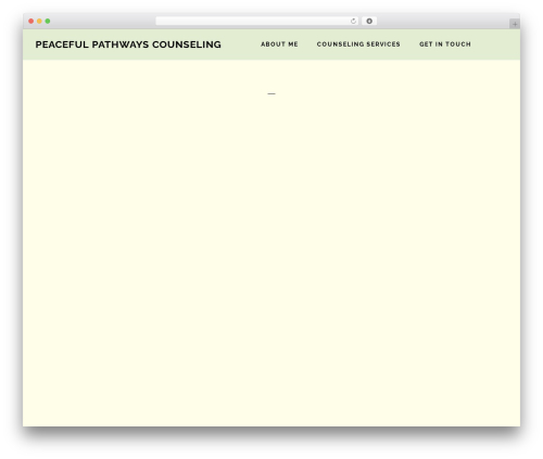 Infinity Pro WordPress theme - peacefulpathwayscounseling.com