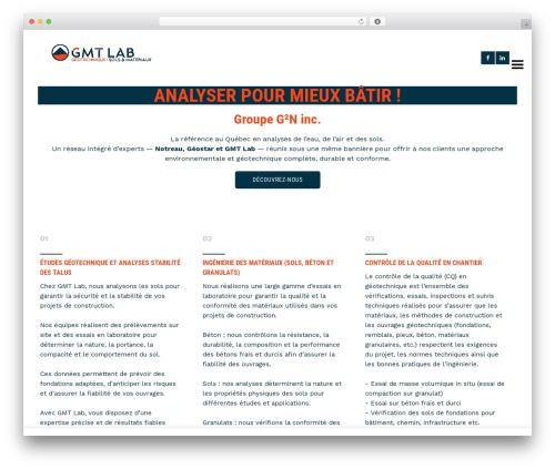 LabtechCO WordPress theme - gmtlab.ca