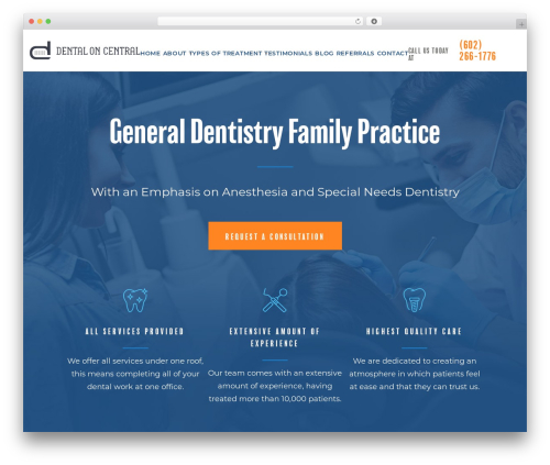 Quick Launch 3 WordPress theme - dentaloncentral.com