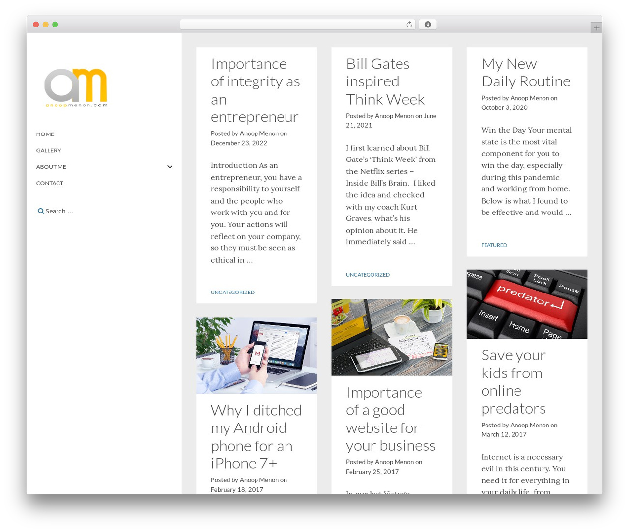 WordPress theme Attache - anoopmenon.com WordPress theme Attache - anoopmenon.com