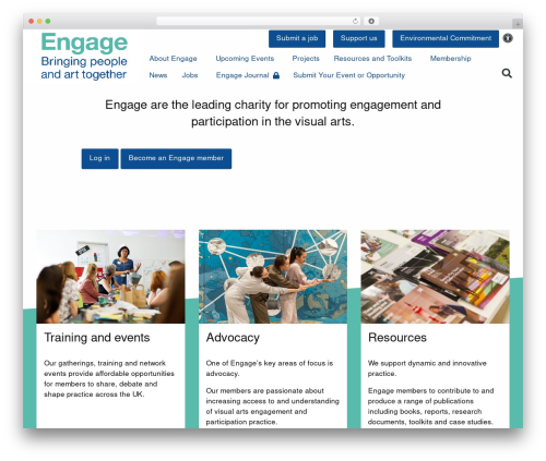 WordPress theme Engage - engage.org