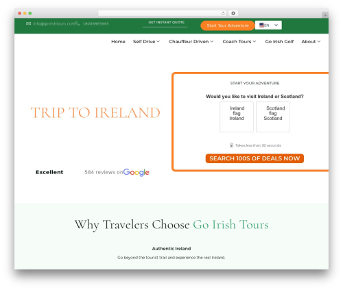 Embedder for google reviews WordPress plugin - goirishtours.com