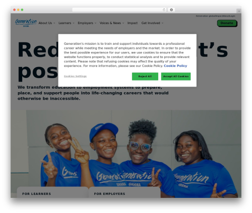WordPress theme mobility - ghana.generation.org