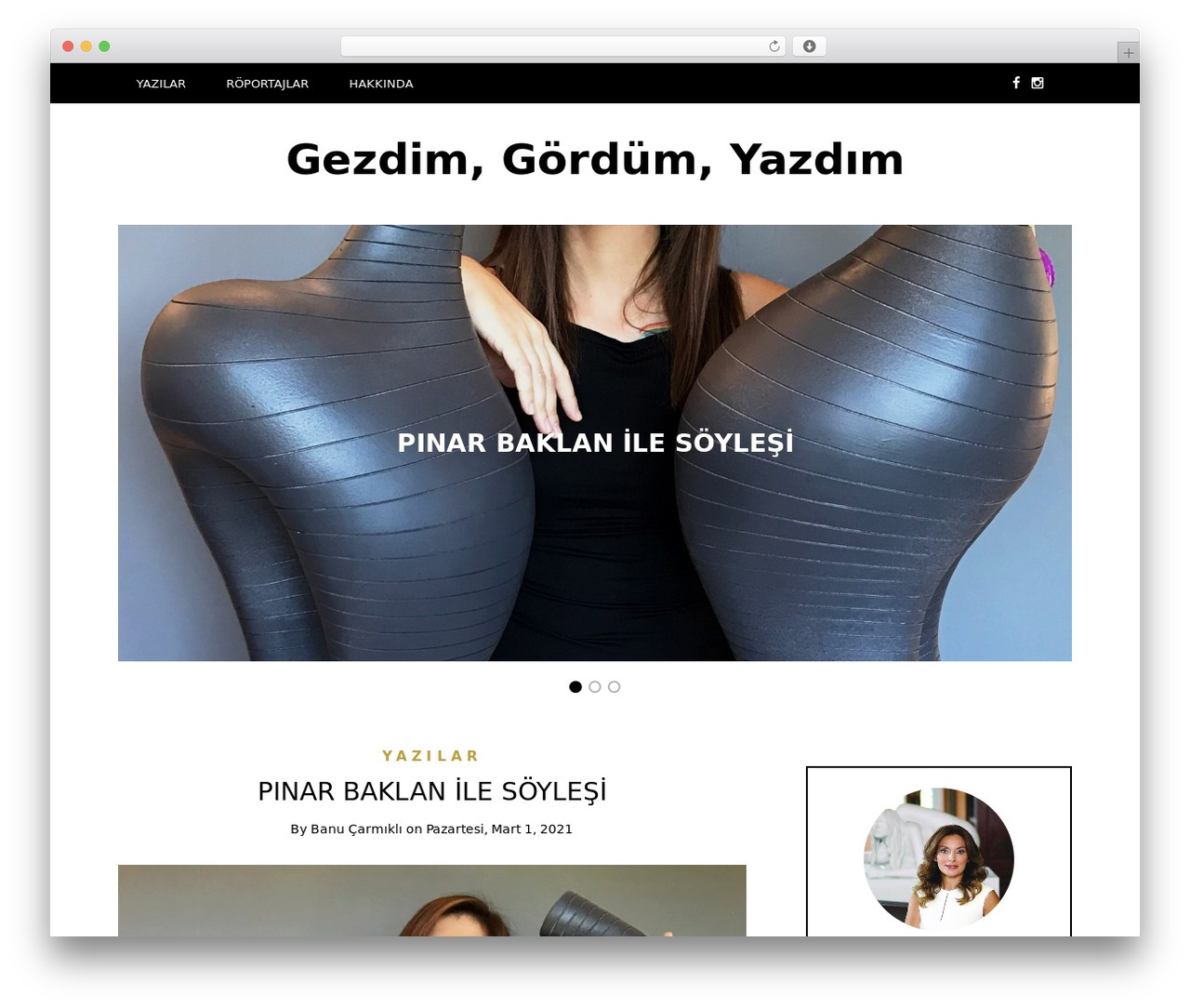 Writee free WordPress theme - banucarmikli.com
