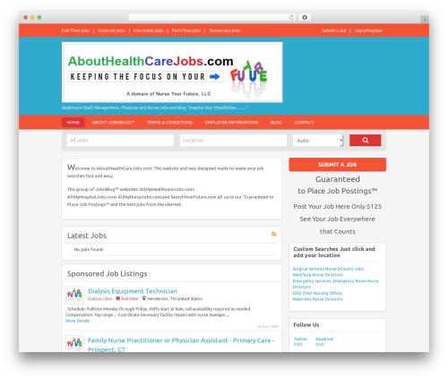 FlatRoller WordPress theme - abouthealthcarejobs.com