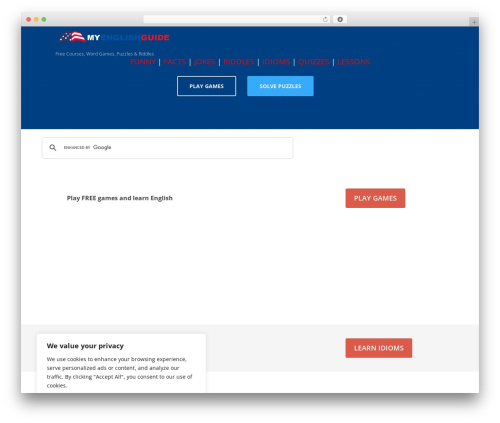 Optimizer PRO WordPress theme - myenglishguide.com