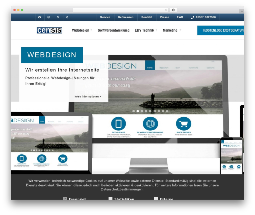 DSGVO All in one for WP (dsgvo-all-in-one-for-wp) free WordPress plugin - censis.de