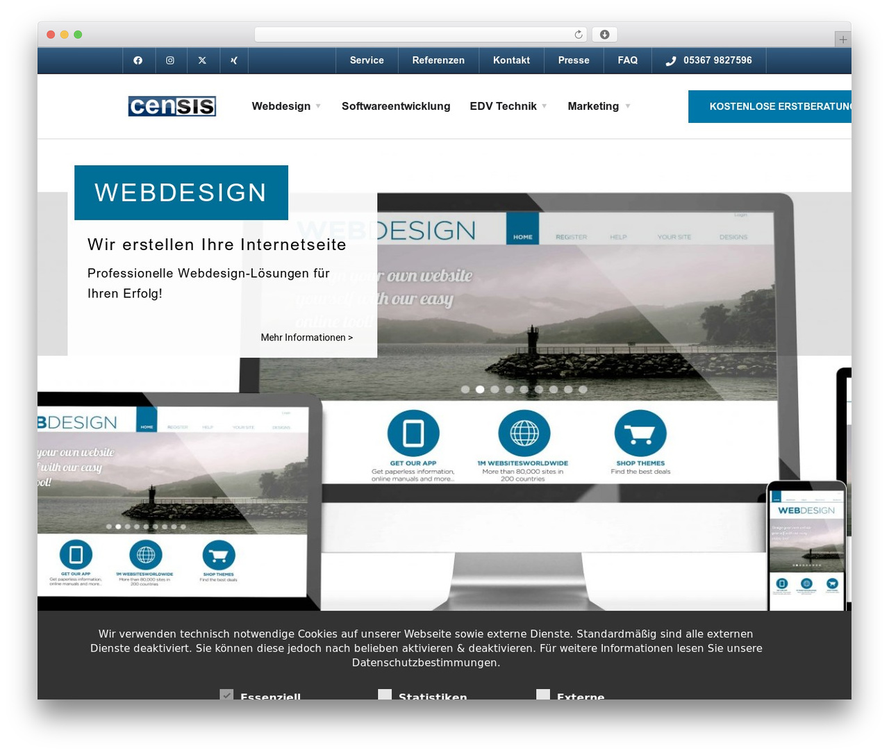 Theme WordPress Engitech Child - censis.de