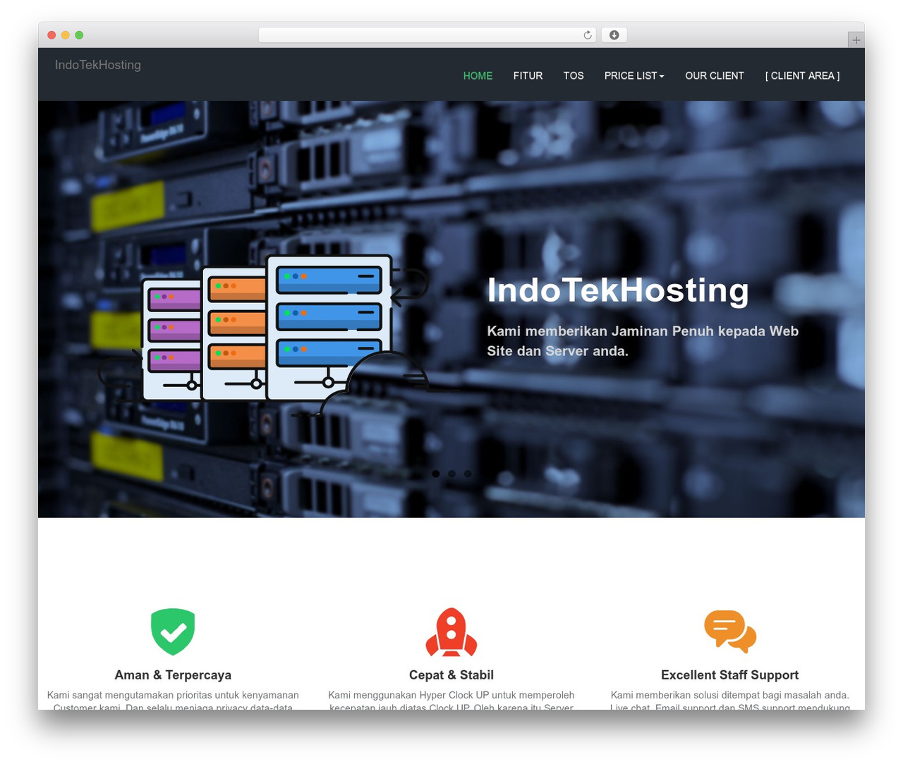 Theme WordPress Flathost - indotekhosting.com