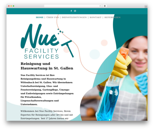 WordPress theme Divi - nue-facilityservice.ch