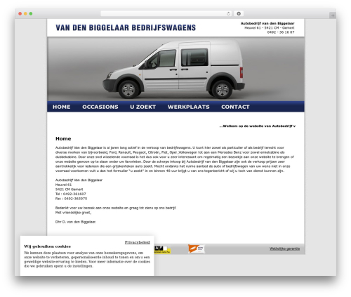 Autosoft Theme WordPress theme - biggelaarbedrijfswagens.nl