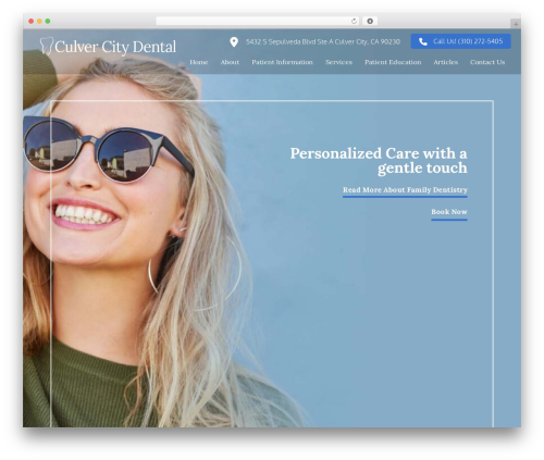 Culver City Dental Theme WordPress theme - culvercitydental.com