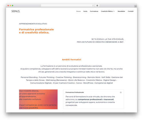 Divi theme WordPress - soniamarazia.com