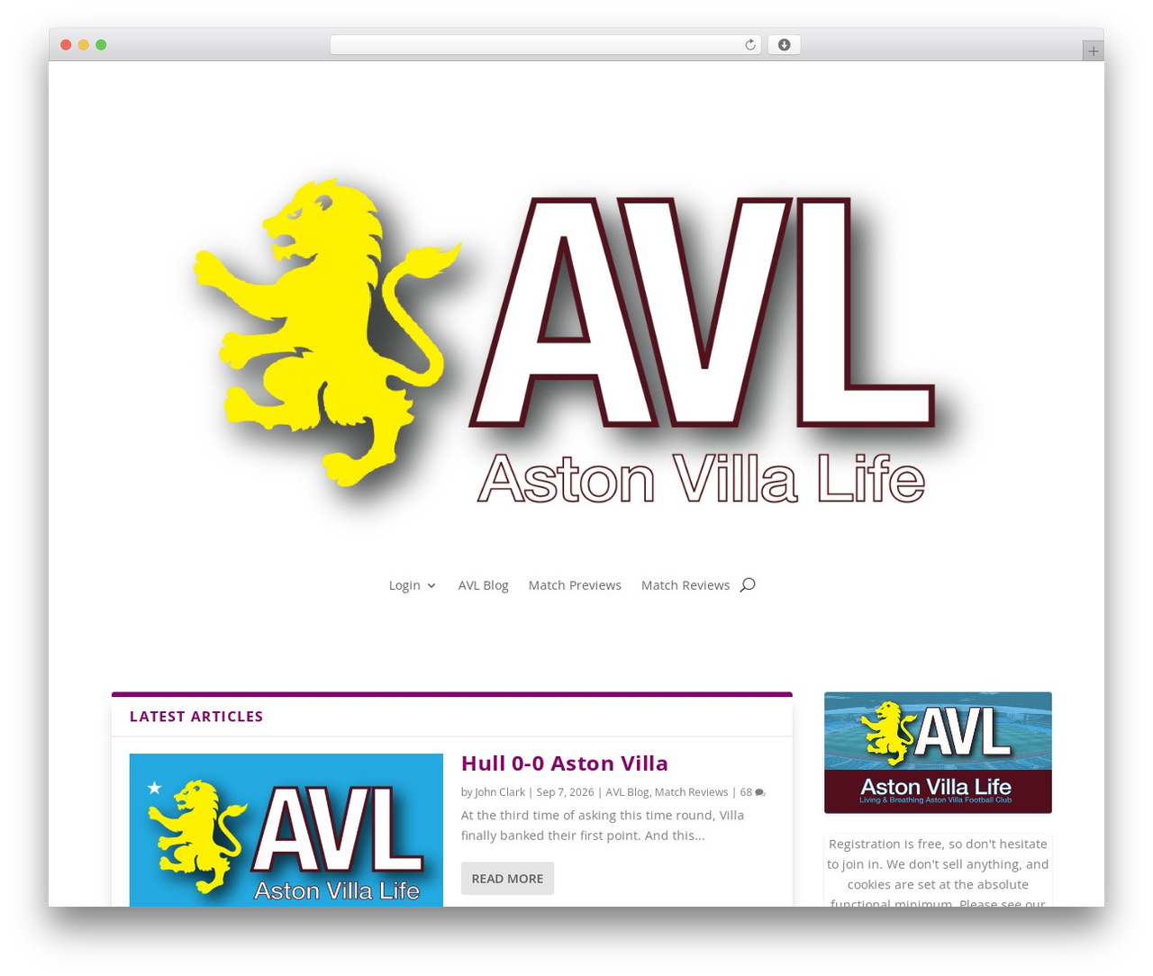 Extra WordPress theme - astonvillalife.com Extra WordPress theme - astonvillalife.com
