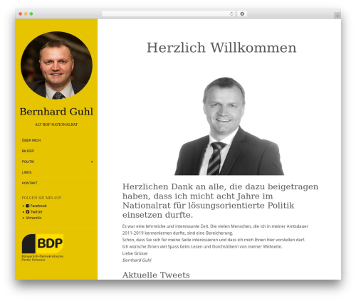 Flat theme WordPress - bernhard-guhl.ch