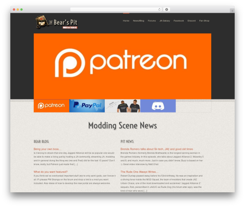 Folder theme WordPress - bears-pit.com