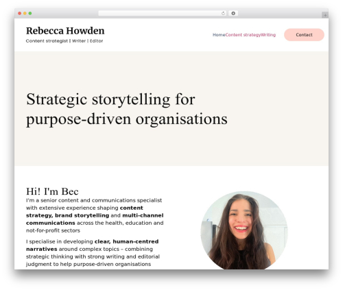 Hello plus WordPress plugin - rebeccahowden.com.au