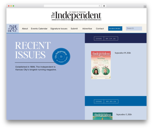 Showit WordPress theme - kcindependent.com