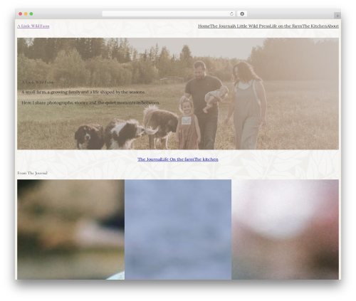 Theme WordPress Cottage - alittlewildfarm.com