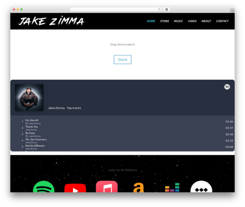WordPress theme Divi - jakezimma.com