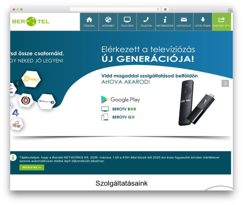 WordPress theme Stylish - berotel.hu