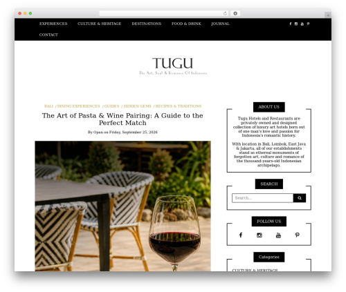 Writee WordPress restaurant theme - blog.tuguhotels.com