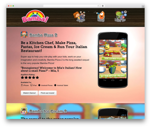 AppifyWP Pro WordPress theme - bambatown.com