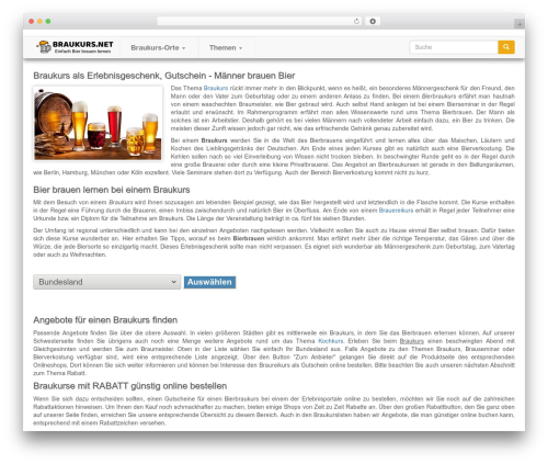Bootstrap theme WordPress - braukurs.net