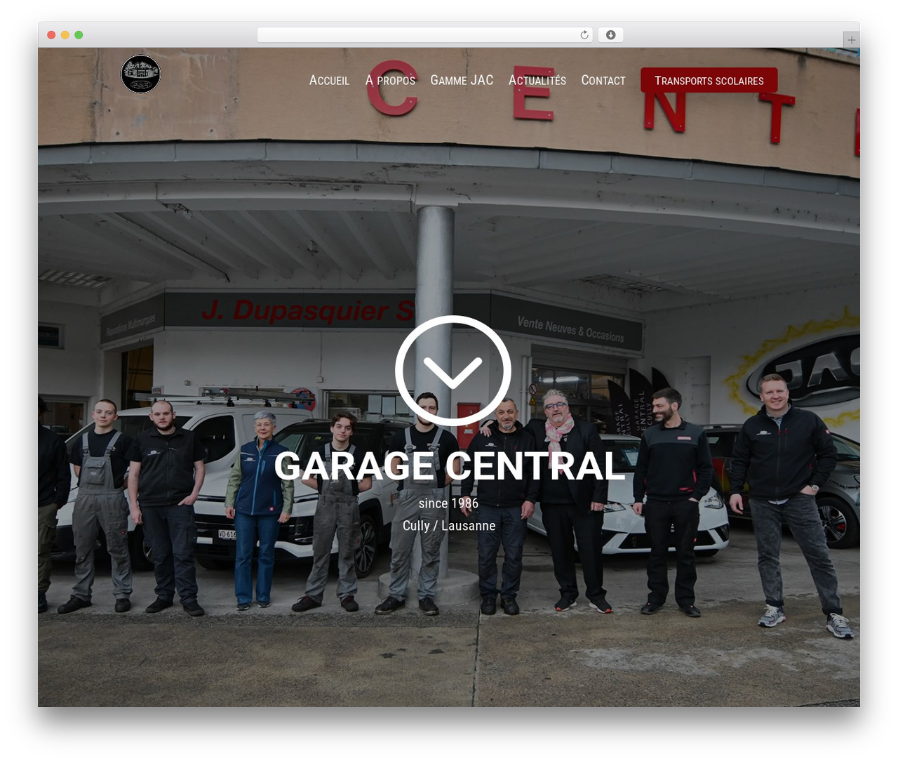 Divi theme WordPress - garagecentral.ch